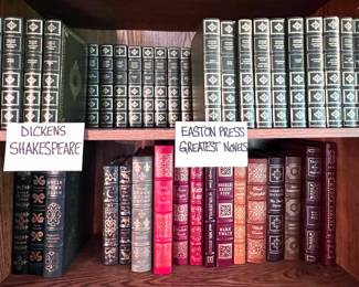 Dickens Shakespeare & Easton Press Greatest Novels - leather books 