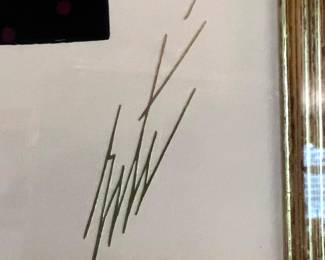 Erte - Fedora Fan - signed, 286/300, 48”h x 40”w