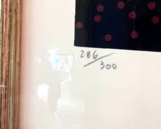 Erte - Fedora Fan - signed, 286/300, 48”h x 40”w