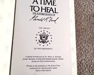 Easton Press "A Time To Heal" Gerald R. Ford - signed copy 