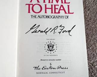 Easton Press "A Time To Heal" Gerald R. Ford - signed copy 