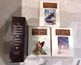 3 book set - Edgar Rice Burroughs Library of Illustration - Limited Centennial Edition - Russ Cochran Publisher 