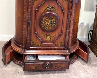 1930 Stanning Vtg. Radio cabinet (radio is not longer in the cabinet)  1 drawer opens in front and 2 open on the sides 