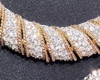 Ciner Swarovski crystal choker necklaces