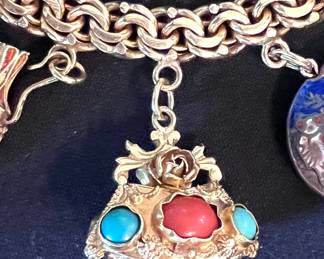 Rare Persian, 18 karat charm bracelet -102gram