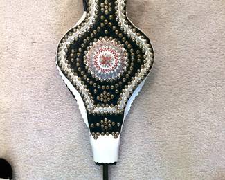 Leather and studs Fireplace Bellow