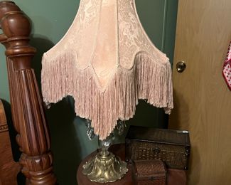 Victorian Shade Lamp in blush pink - Unpredictable Sale in Terrell, TX “Labor Day Edition” www.ContemporaryCurrent.com