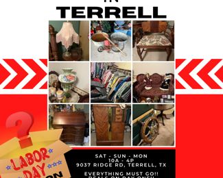 Unpredictable Sale in Terrell, TX “Labor Day Edition” www.ContemporaryCurrent.com