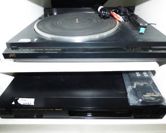 JVC Turntable, DVD Player