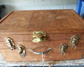 Wooden Hand Made Tackle Box