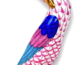 Herend Fishnet Pink Duck