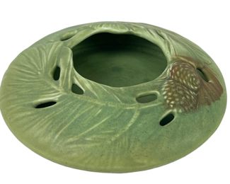 Rookwood Matte Green Pinecone Bowl c1910