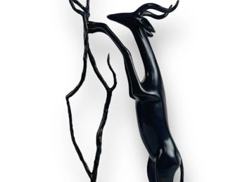 Loet Vanderveen Antelope Bronze Sculpture