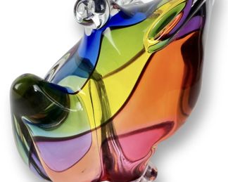 Archimede Seguso Murano Glass Frog