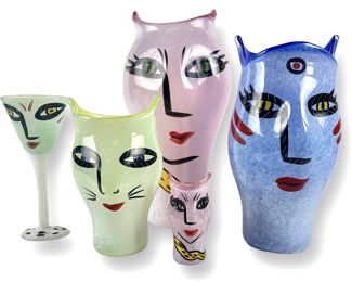 (5) Kosta Boda Open Minds Vessels