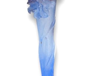 Daum France Glass Orchid Vase