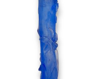 Daum France Glass Orchid Bud Vase