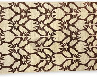 Afghani Hand Knotted Lily Rug 10'x6'