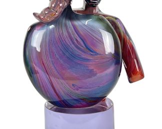 Dino Rosin "Lovers" Murano Glass Sculpture