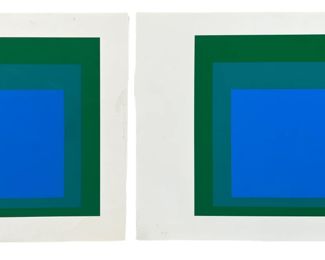 (2) Josef Albers Formulation Screenprint