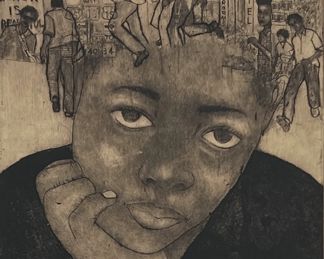 Lev Mills "Gemini I" Etching & Aquatint