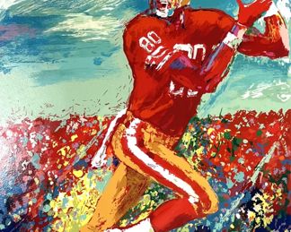Leroy Neiman "Jerry Rice" Serigraph