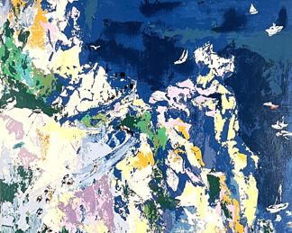 LeRoy Neiman "Bikes & Boats" Serigraph