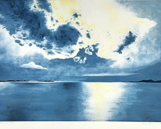 April Gornik "Tropical Drift" Aquatint 1998