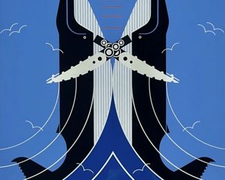 Charley Harper "Richter Scale" Serigraph