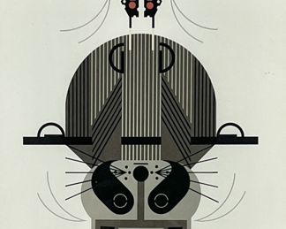 Charley Harper "Raccrobat" Serigraph