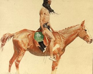 Frederic Remington "A Cheyenne Buck" Lithograph
