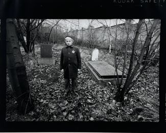 Jan Saudek 'Man with Jewish Star'' Silver Gelatin