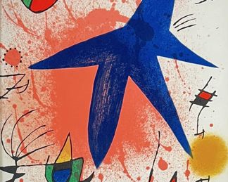 Joan Miro "Letoile Bleu" Lithograph