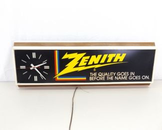Vintage WORKING Zenith Light and Wall Clock
