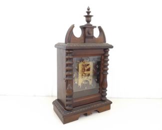 Antique Bizarre and RARE Backwards (Counter Clockwise) Running Clock&nbsp;	
