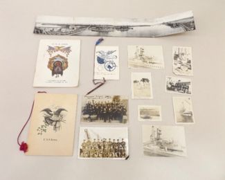 Antique USS Iowa Navy Band, John Philip Souza Memorabilia, Postcards, Photos, etc.	
