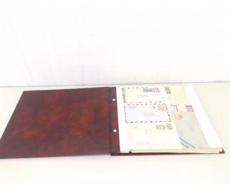 Vintage US and Foreign Stamp Collection Book	
