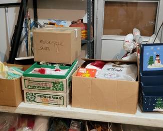 Holiday still in boxes