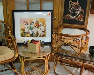 Part of Ratan furniture set