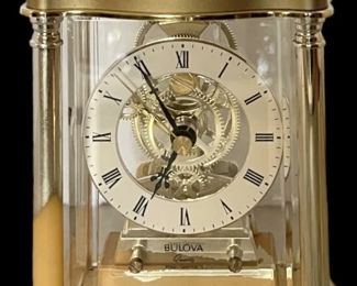 Gold Bulova Clock