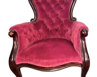 Red Velvet Chair