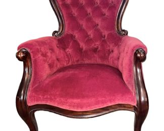 Red Velvet Chair