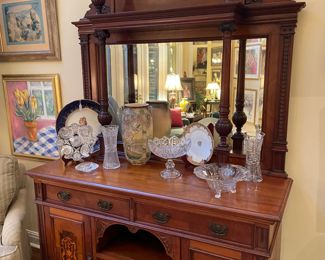 1880’s Neo Classical Aesthetic Movement mahogany sideboard 