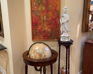 Maitland / Smith globe on mahogany stand