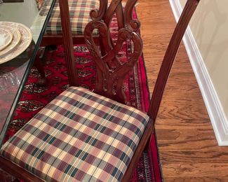 Set of 6 Chippendale ribbon back mahogany dining chairs 