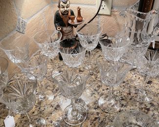 Gorham Cherrywood water goblets and pitcher