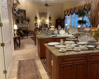 View of kitchen and great room 