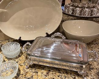 Wedgwood “Portobello Road” large salad bowl and platter