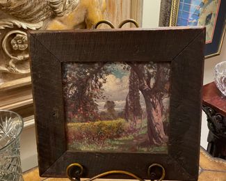 Hal Robinson ( New York) oil on board landscape 