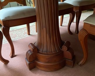 Detail of pedestal of dining table 